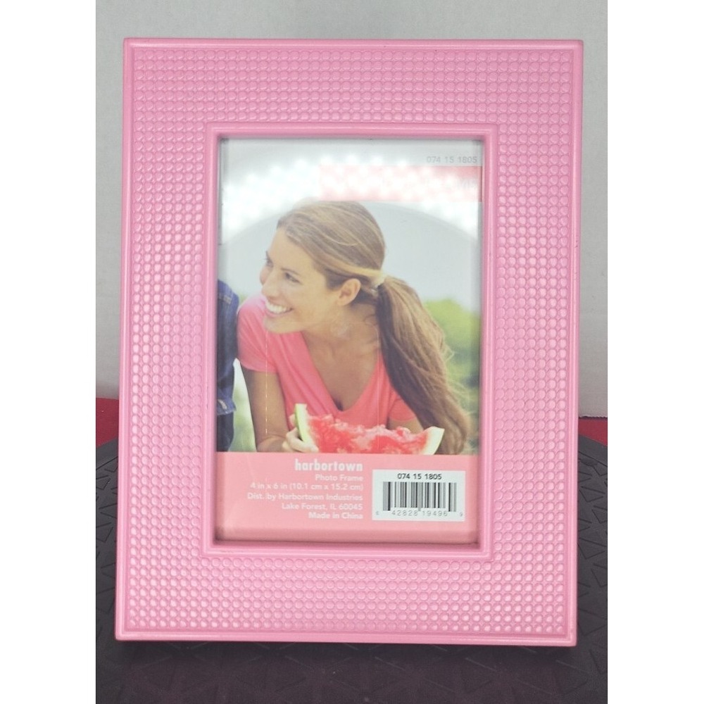 HarborTown Pink Textured 4x6‎ Photo Frame New
